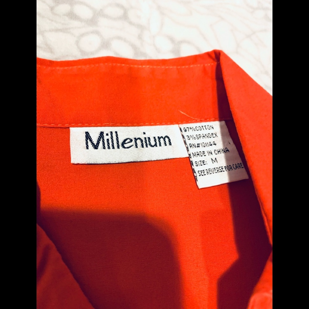 Button Down Orange Top - image 2